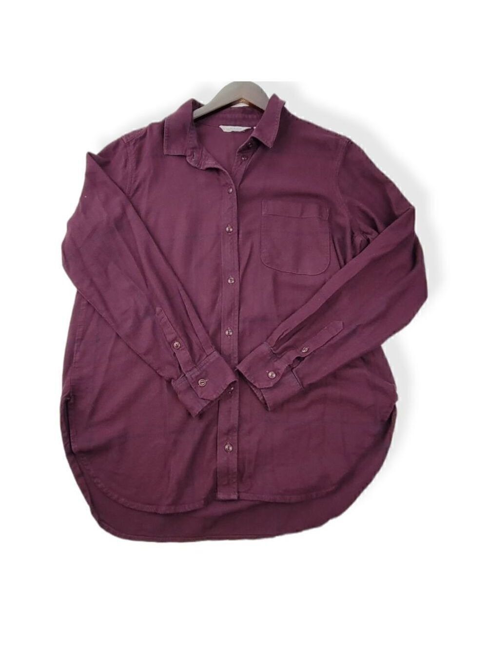 Athleta Burgundy Buttoned Up Shirt Medium